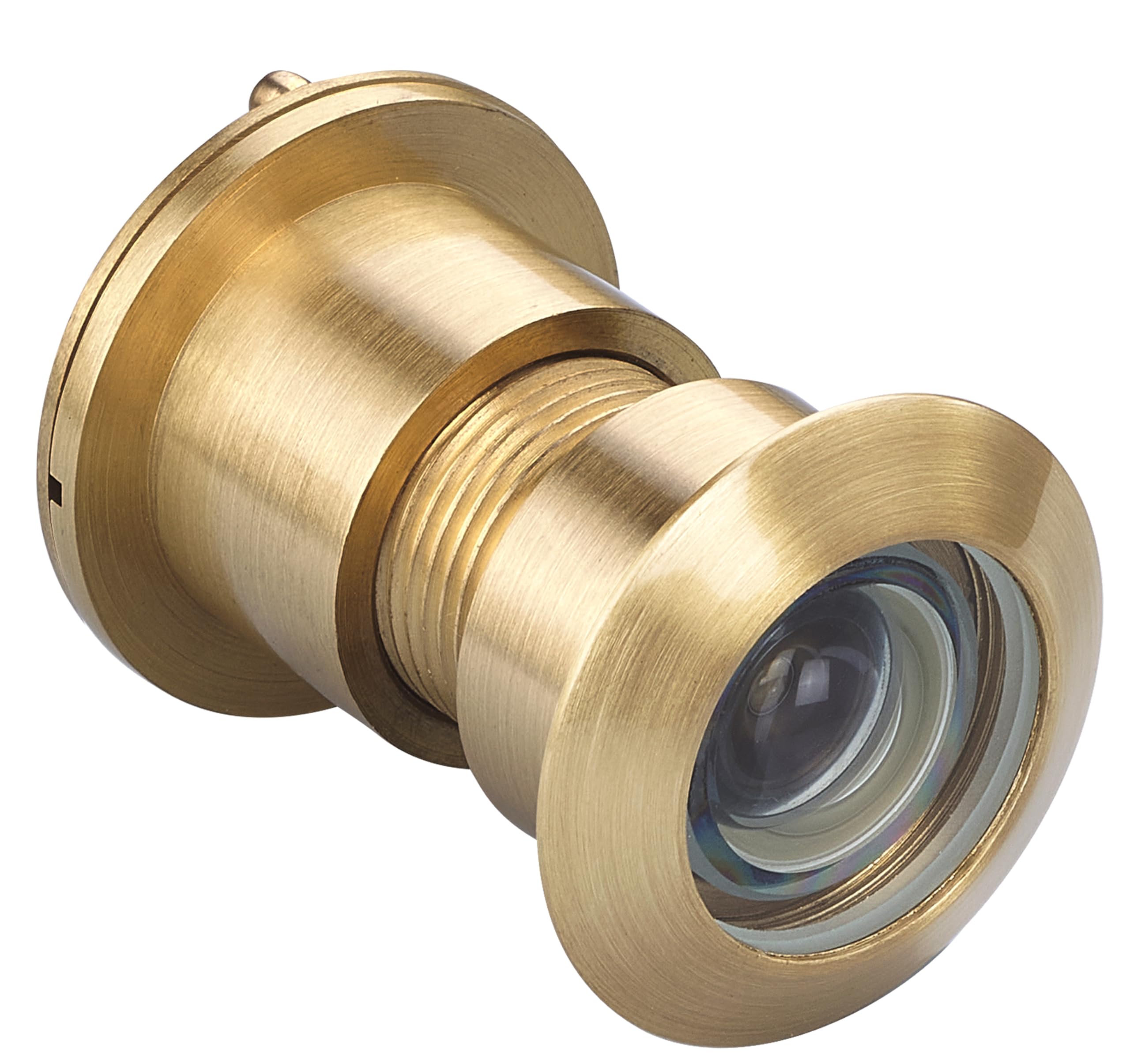 Togu Satin Gold Tg3828yg-Sc Solid Brass Ul Listed 220-Degree Door Viewer Peephole With Heavy Duty Privacy Cover For 1-3/5" To 2-1/6" Doors, Brushed Gold Finish