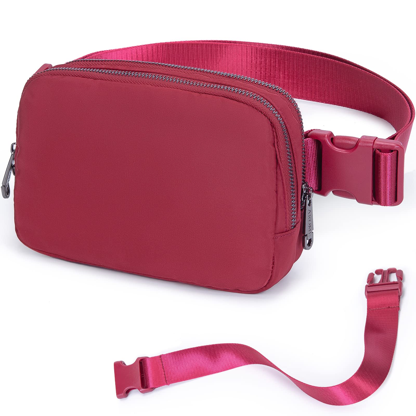 AROME Mini Belt Bag for Women, Fashion Waist Packs Fanny Pack Crossbody Bags with Strap Extender for Women Men, Waterproof Waist Bag Hip Bum Bag for