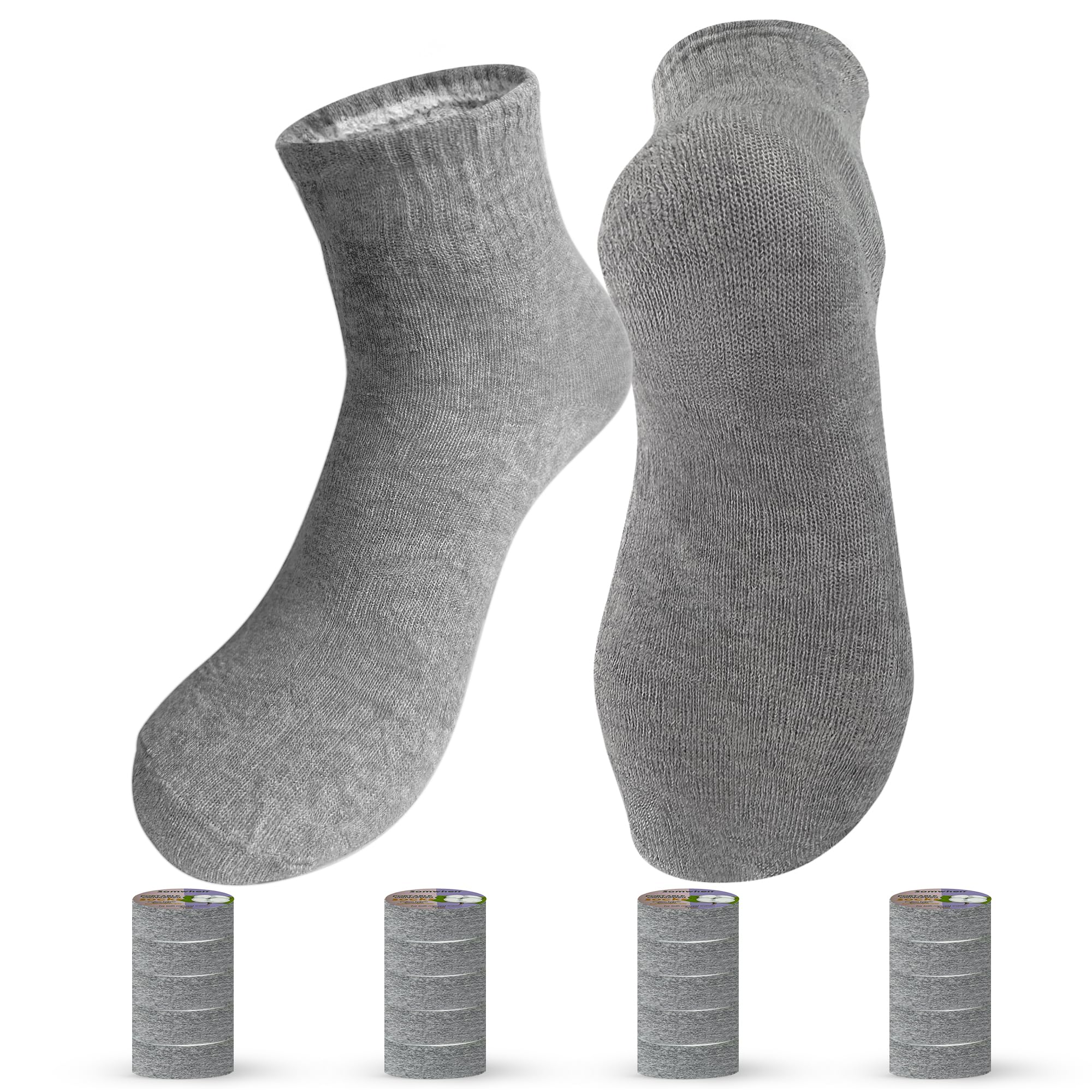 Disposable Socks 20 Pairs – Compressed Cotton Socks for Men Women, Portable Travel Sock for Gym, Hotel, Hiking