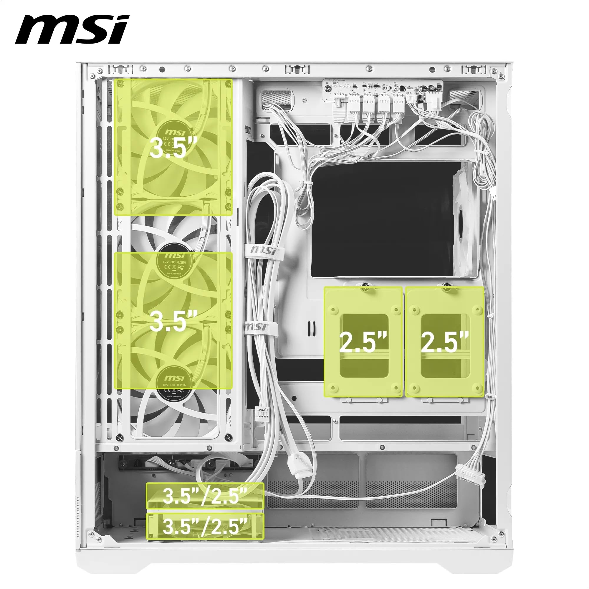 Amazon.co.jp: MSI MAG PANO 110R PZ ホワイト - ミッドタワー型