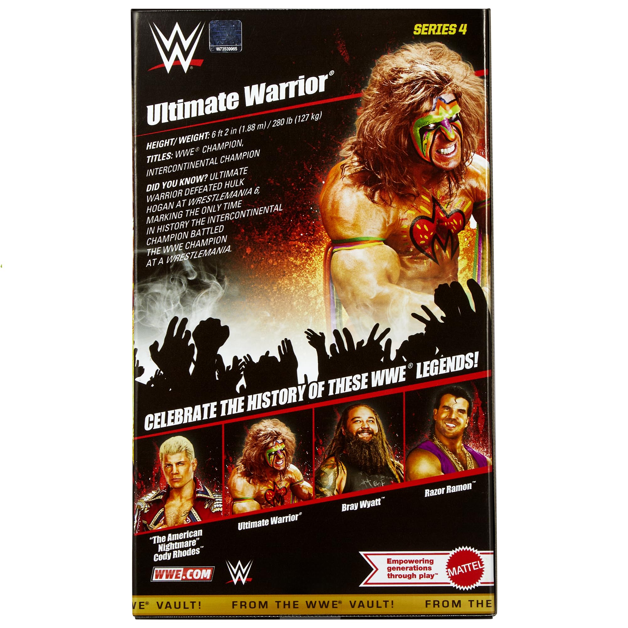 Amazon.com: WWE Ultimate Warrior (WM6 Faded Paint) from The
