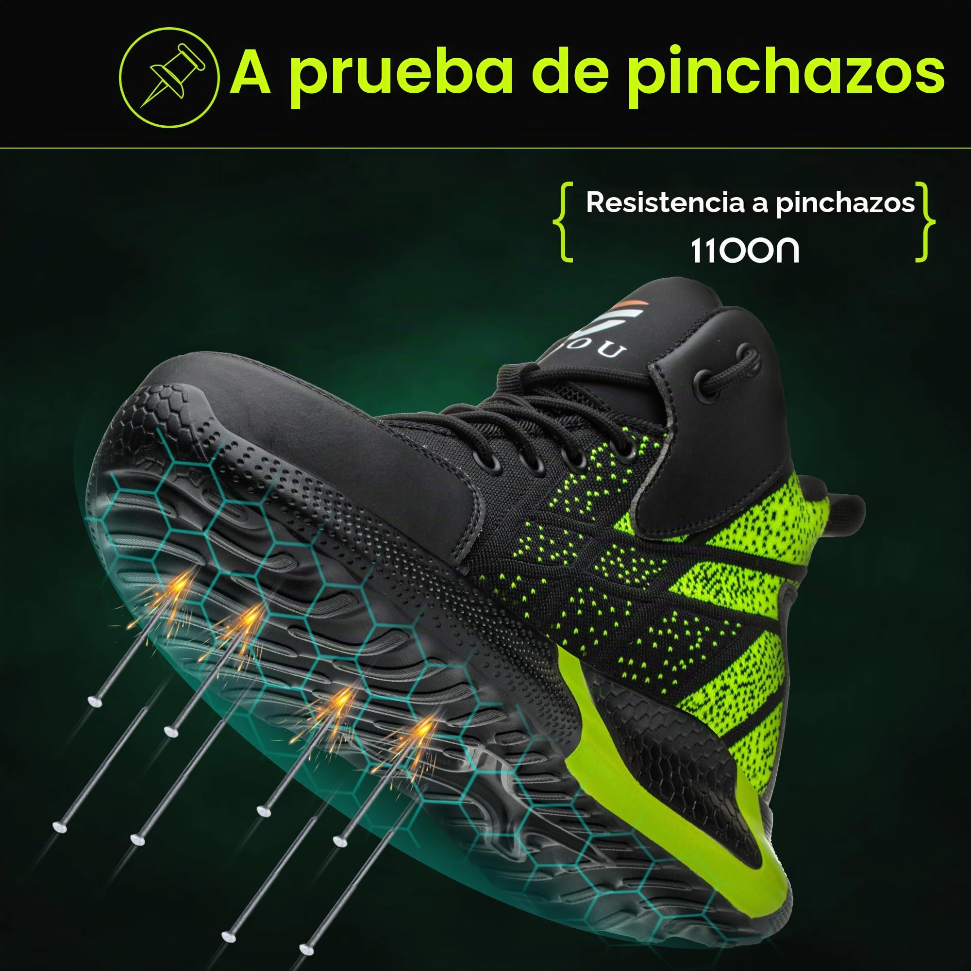 Botas de Seguridad para Hombre Ligeros Zapatos de Seguridad Mujer Transpirable Calzado de Seguridad Punta de Acero Botas de Trabajo