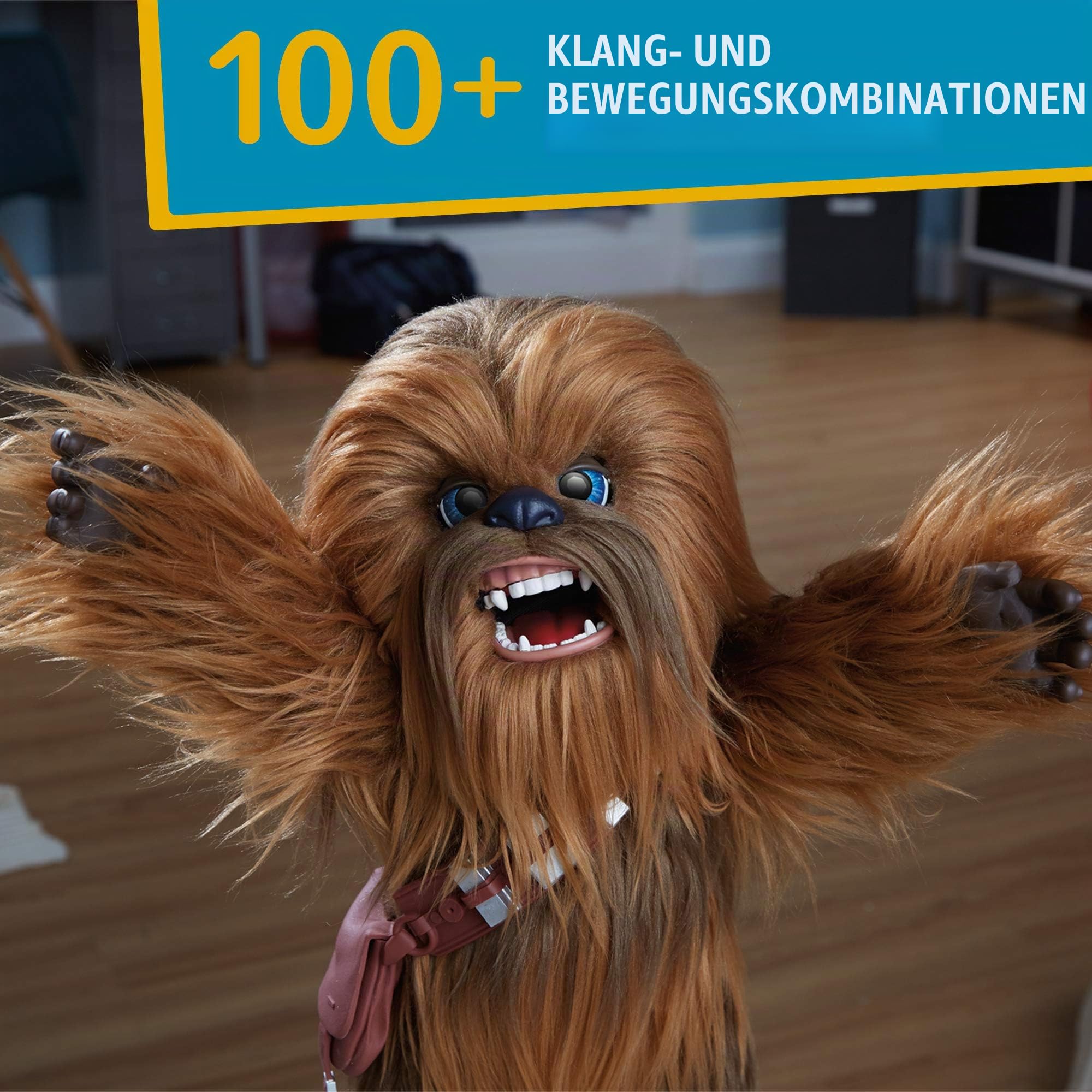 Star Wars Hasbro E0584EU4 Solo Film Chewbacca, interaktive Plüschfigur