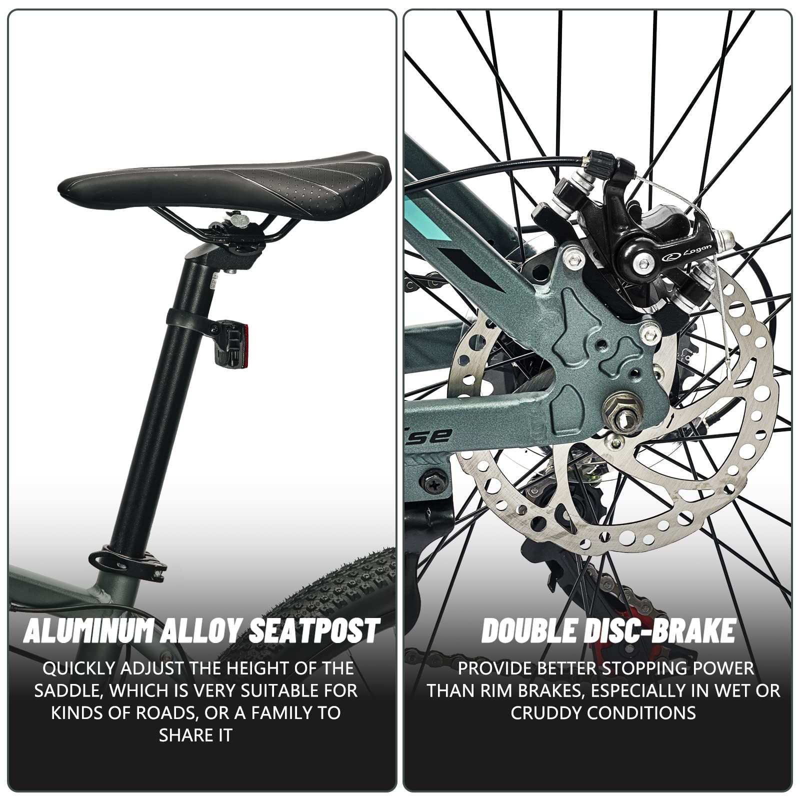 Amazon | 27.5インチ マウンテンバイク 21速自転車 アルミフレーム