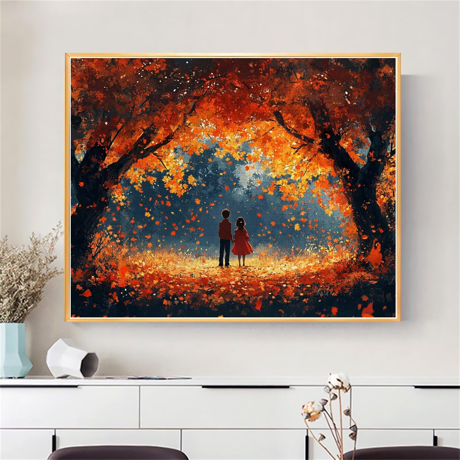 Puzzle Erwachsene 3000 Teile Baum Paar Educa Jigsaw für Kinder ab 8 Jahren Mädchen Jungen, Erwachsene Impossible Klassische Puzzles Schwer, Anspruchsvoll Spielspaß, Als Familienspiel 81x122cm t-908