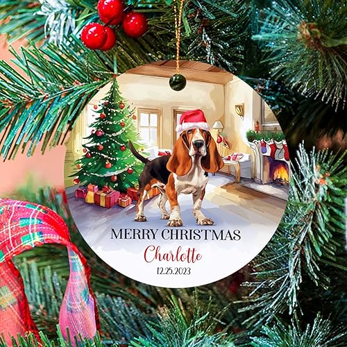 Miniatura 94 de Adorno personalizado para árbol de Navidad de perro Chow Chow, regalo único de Navidad negro para los amantes de los perros Adorno negro Chow Chow