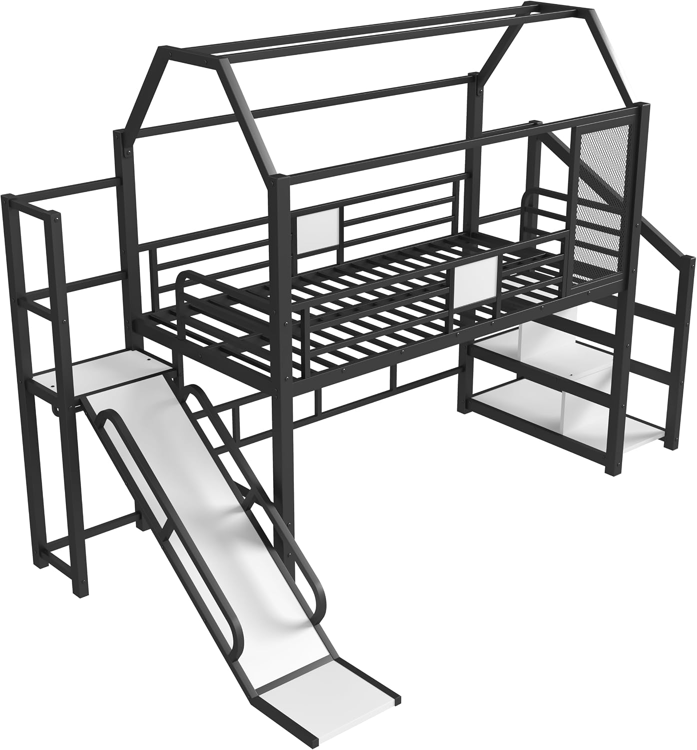 Close-up of the storage stairs on the Bellemave Loft Bed