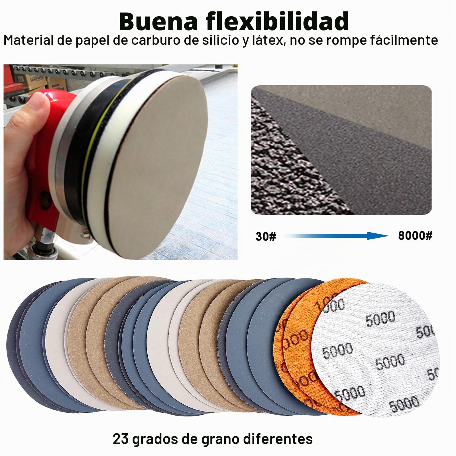 Kit de Restauración de Faros: 41 Piezas Almohadillas de Pulido de Coche, Esponjas de Pulido para Coche para Coche y Moto, Kit de Restauración de Faro DIY con Papel de Lija