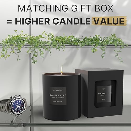 Miniatura 11 de Tarros de 8 onzas – Tarros de velas vacíos para hacer velas – Tarro de vela a granel – Tapas de tarros de vela de vidrio – Fabricación de velas