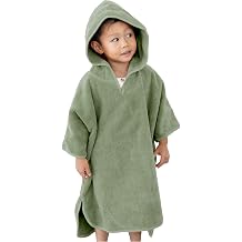 Natemia Hooded Towel Poncho 100% Organic Cotton - Kids & Toddler Beach Towel with Hood - GOTS Certified - Gentle on Sensitive Skin - Cozy Swim & Bath Towel for Boys, Girls - Perfect Registry Gift