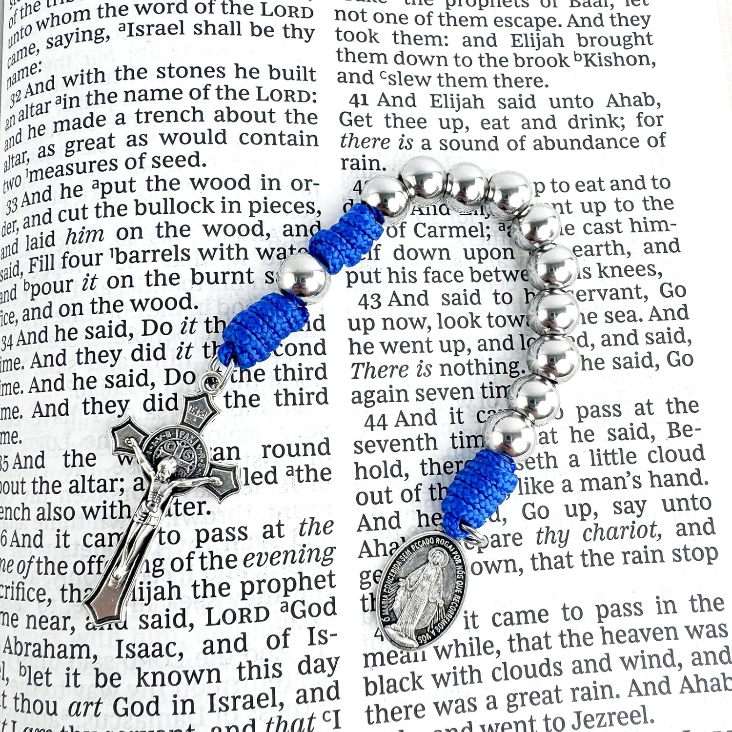 7mm One Decade Pocket Rosary with Miraculous Medal for Great Catholic for Women and Men - Image 3