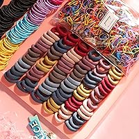 Vista 6 de Juego de accesorios para el cabello - Coleteros, lazos elásticos sin delinear, cintas, sujetadores de cola de caballo, bandas de goma para niñas