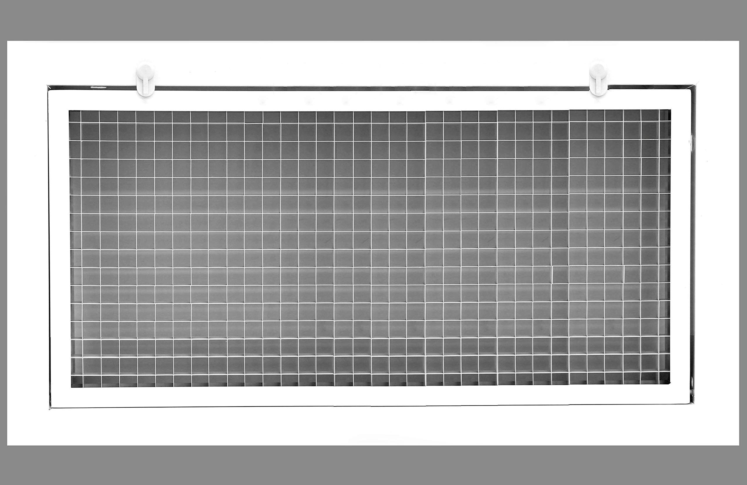 Photo 1 of 32" x 18" Cube Core Eggcrate Return Air Filter Grille for 1" Filter - Aluminum - White [Outer Dimensions: 34.5" x 20.5] 32 x 18 Return *Filter* Grille