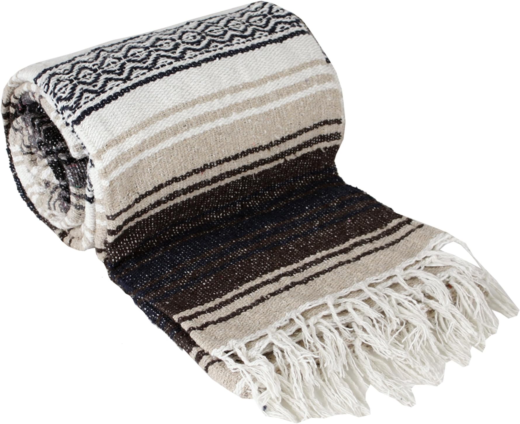 Canyon Creek Authentic Mexican Yoga Falsa Blanket (Light Brown)