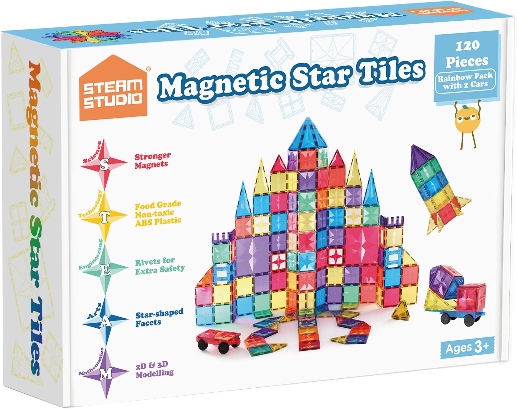 STEAM STUDIO Tiles Marble Run, Rivet Secured Tiles
