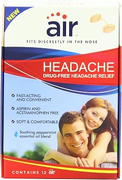Air Headache Advanced Nasal Breathing Aid, 12 Count