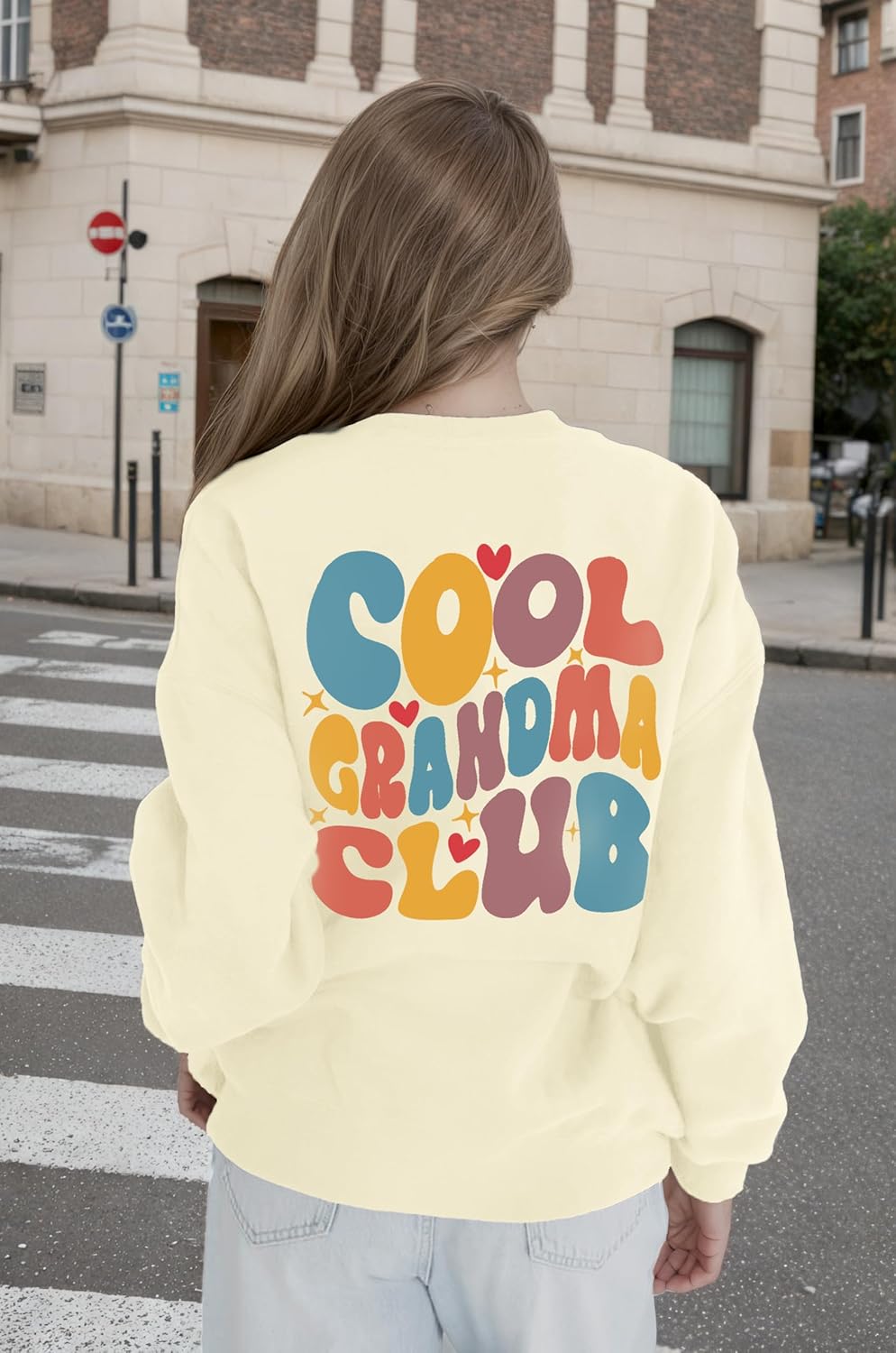 Grandma Sweatshirts for Women Cool Grandma Club Shirt Funny Grandmother Gifts Crewneck Long Sleeve Pullover Tops - Image 4