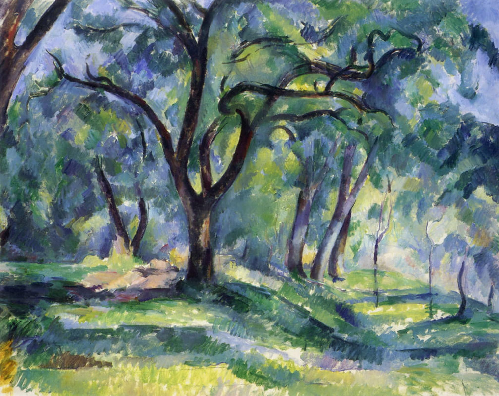 POSTERIIk Vintage Print Pop Art Landscape Artwork the Forest by Paul Cézanne Art Prints for Office Home Decor 60x90cm