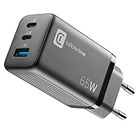 Cellularline | Caricabatterie da Rete Multipower Micro | Super Fast Charger 65W con 3 Porte USB