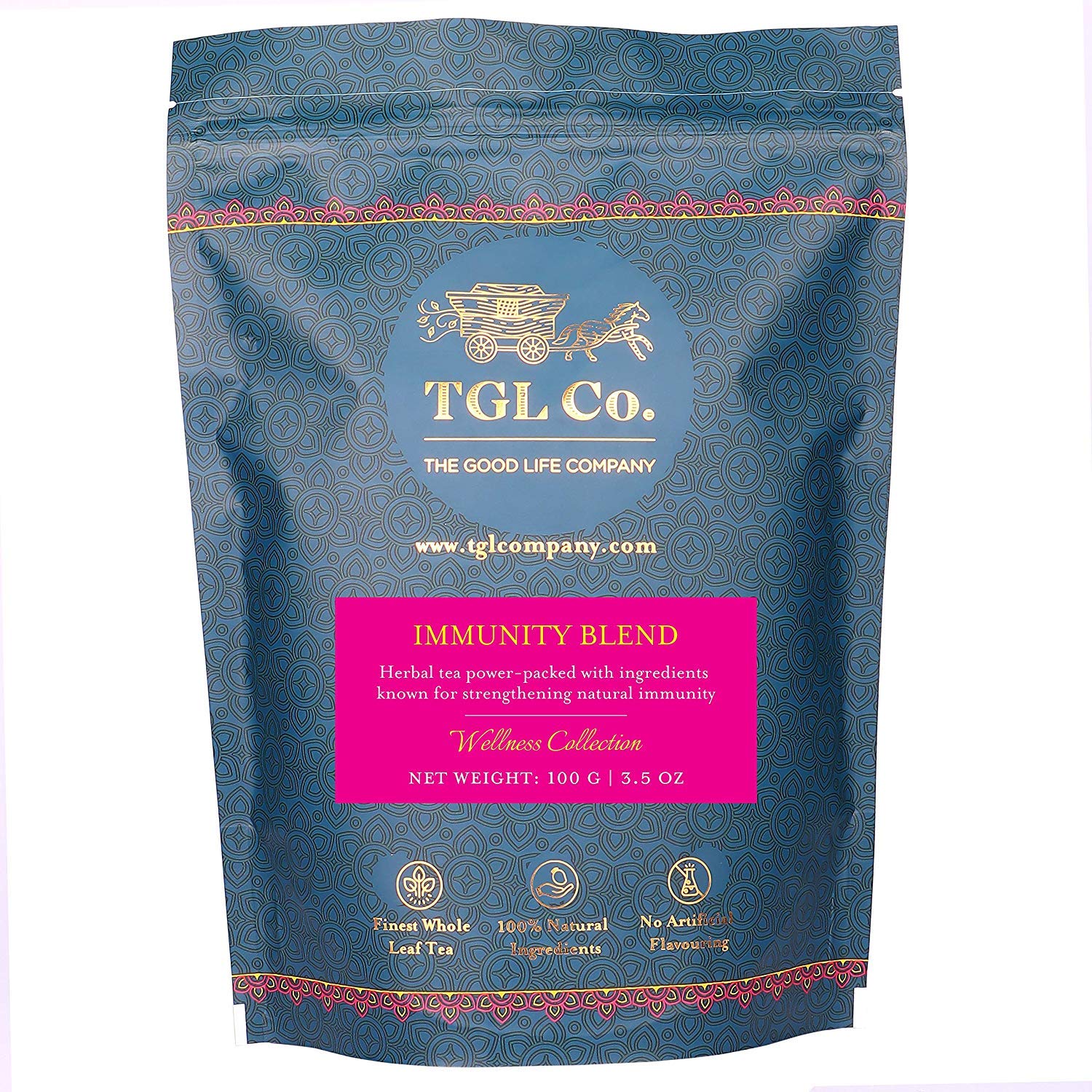 TGL Co. Immune Warrior Tea Loose Leaf 100 Gm | Relive Stress | Immunity Booster | Aids Detoxification (B082YHJZTF) Amazon Price History, Amazon Price Tracker