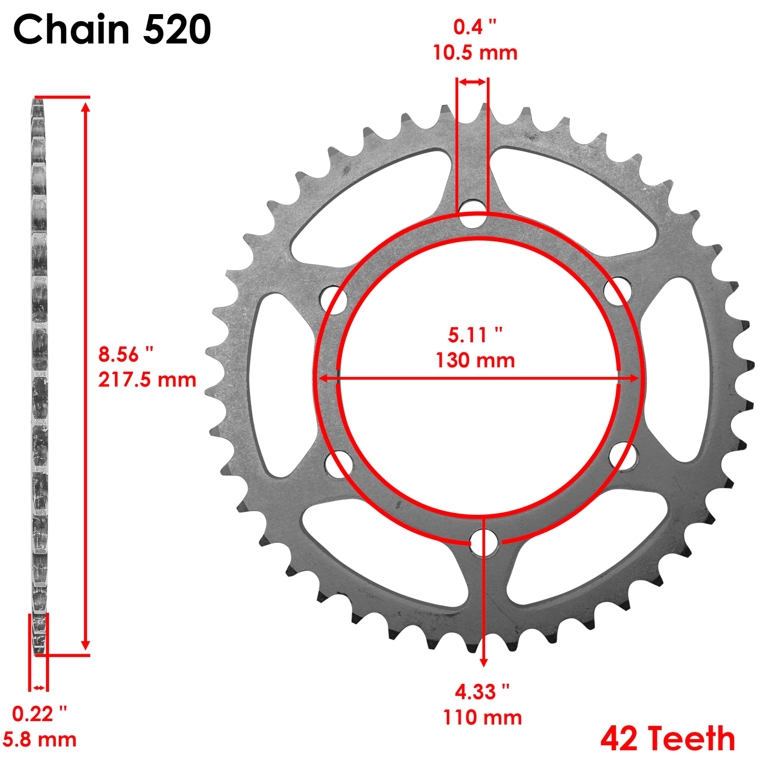 Amazon.com: Caltric Drive Chain & Sprockets Kit Compatible with