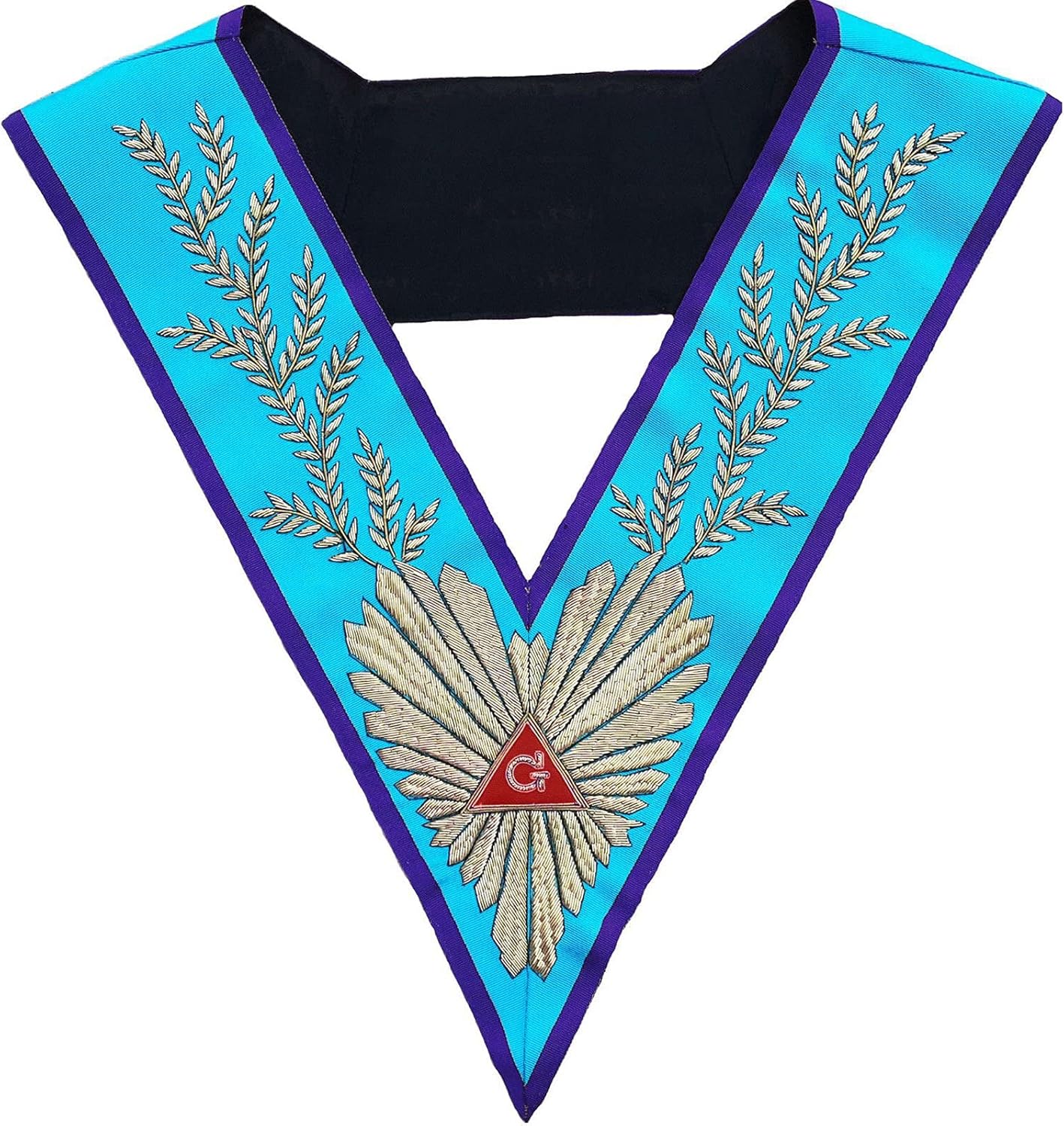Bricks Masons Masonic Memphis Misraim Worshipful Master Hand Embroidered Collar