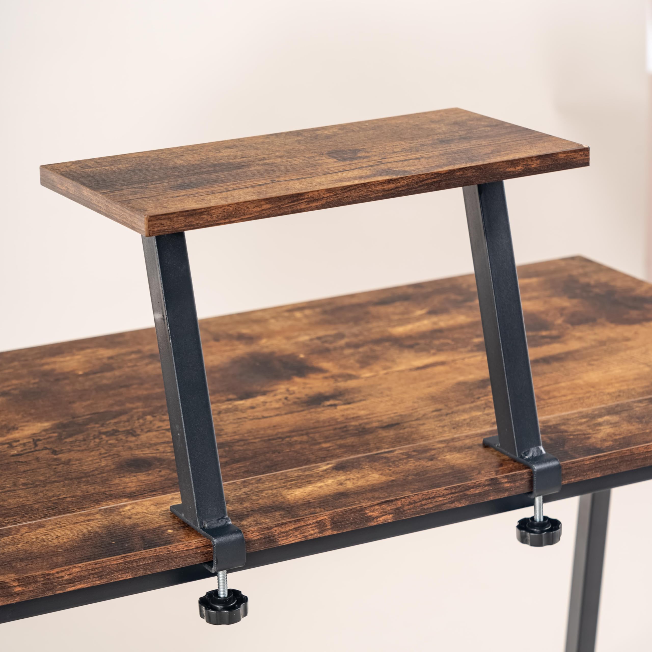 FurnitureR - Mesa Plegable Multiusos para Ocio Creativo, Superficie de Madera con Estante Elevado, Ideal para Dibujo, Artista, Ocio Creativo, fácil de Mover, 80 x 40 x 74 cm