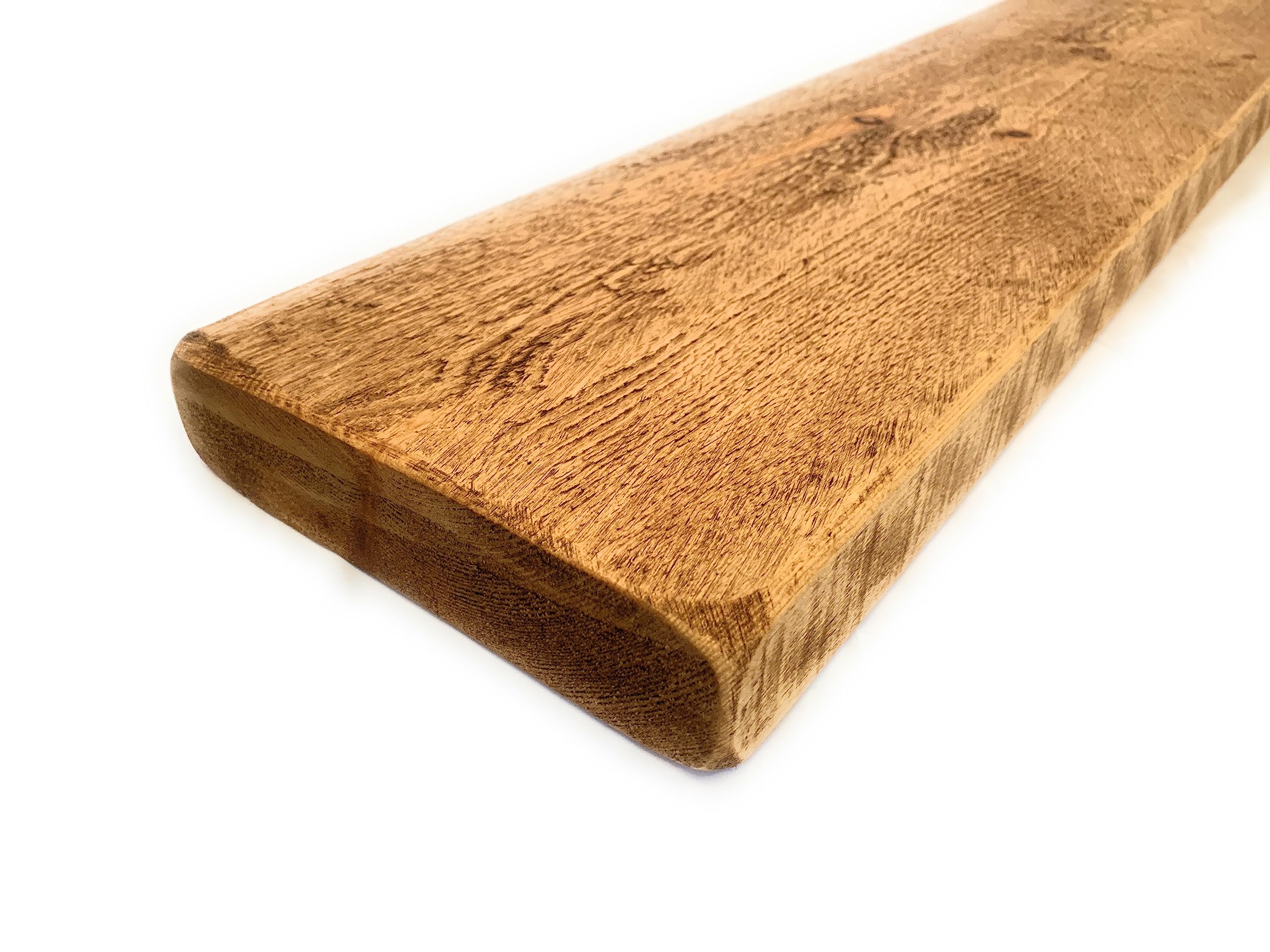 Wall Mounted Floating Shelves | Handmade | Reclaimed Rustic Style Industrial For Living Room Kitchen Home office Laundry Hallway Bedroom Medium 5cm Thickness (English Oak, 160cm x 22cm x 5cm)