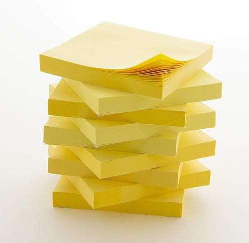 Miniatura 3 de BAZIC - Notas adhesivas amarillas (12 unidades, 3 x 3 pulgadas), 100 unidades (caja de 12)