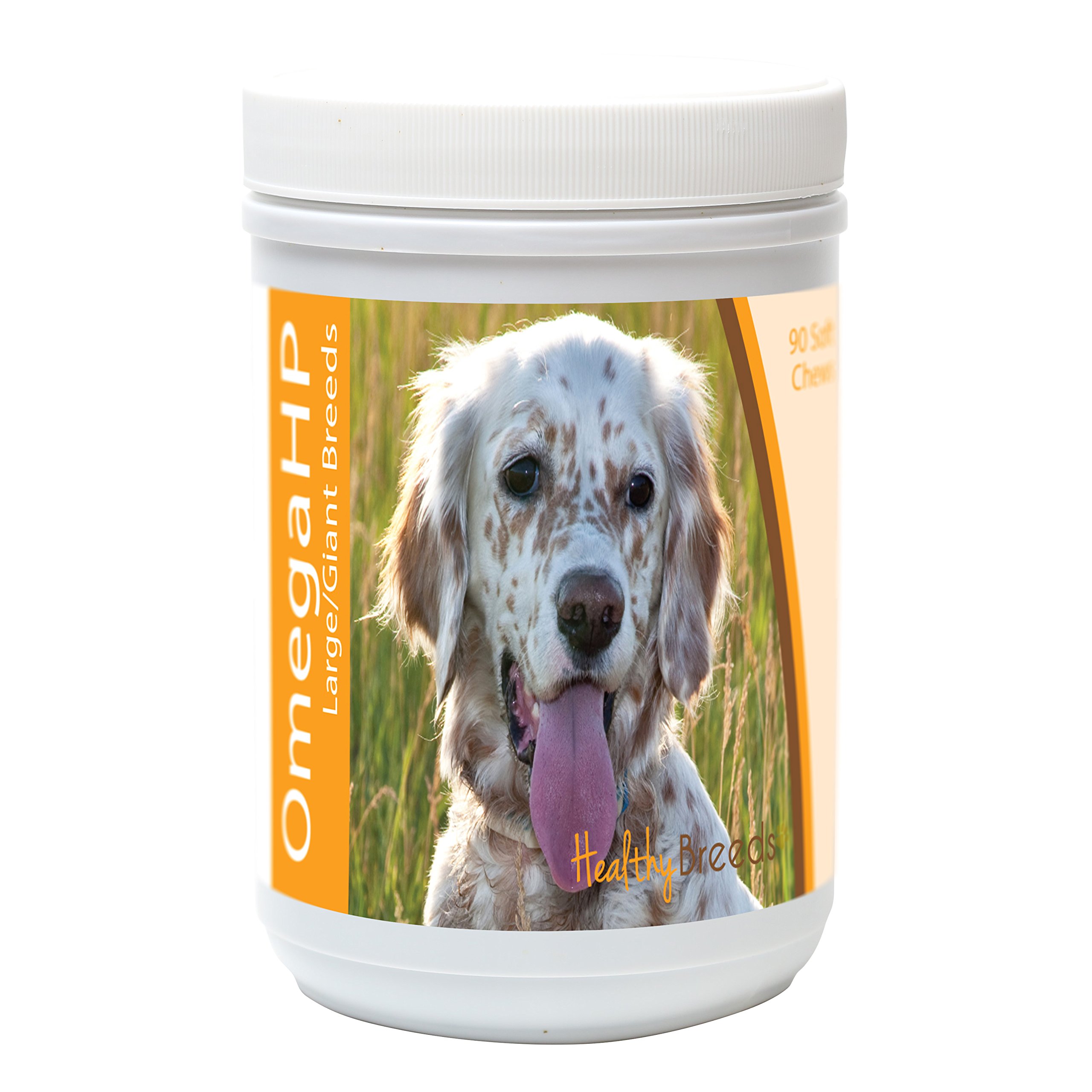 Healthy Breeds English Setter Omega HP Fatty Acid Skin and Coat Support Soft Chews 90 Count