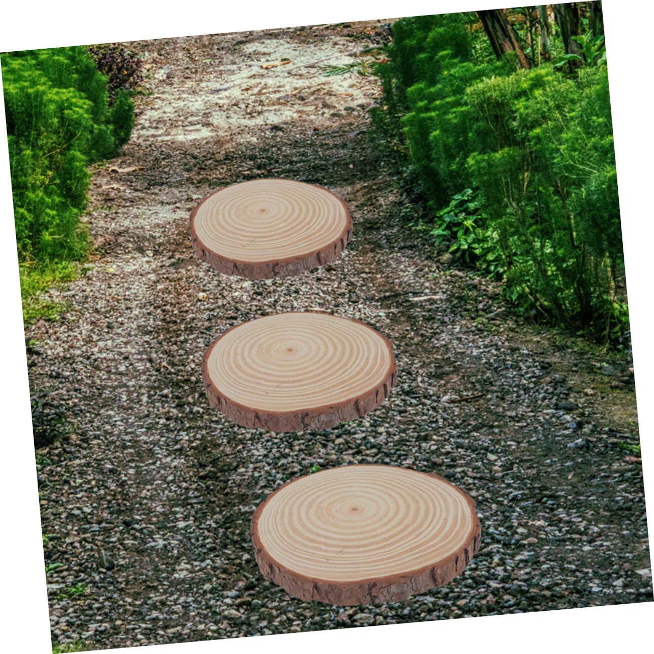2pcs Garden Stepping Stones Outdoor for Outside Garden Pathway Walkway