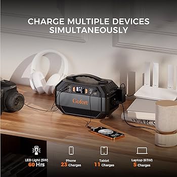 Amazon.com : GOFORT Portable Power Station 330W 299Wh Power Supply