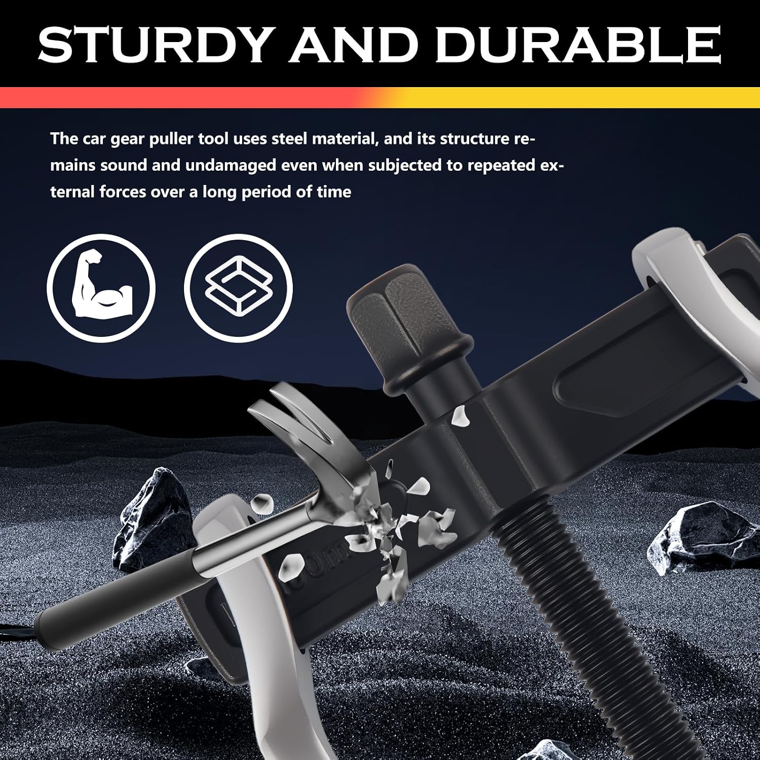 4" 2 Jaw Car Bearing Puller with Adjustable Design,Non-Slip Car Gear Puller Inside and Outside 2 Ways to Use for Detaching Cars Bearings,Sturdy Cars 2 Jaw Pullers