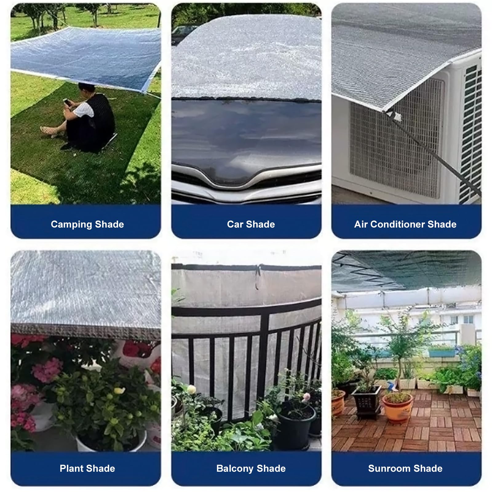 Malla Sombreadora del 75%,Red de Sombreado de Aluminio,Bloqueador Solar Sombra Paño Plateada,Malla de Ocultación con Ojales,Red Resistente a Los Rayos UV para Exteriores (3x10m)