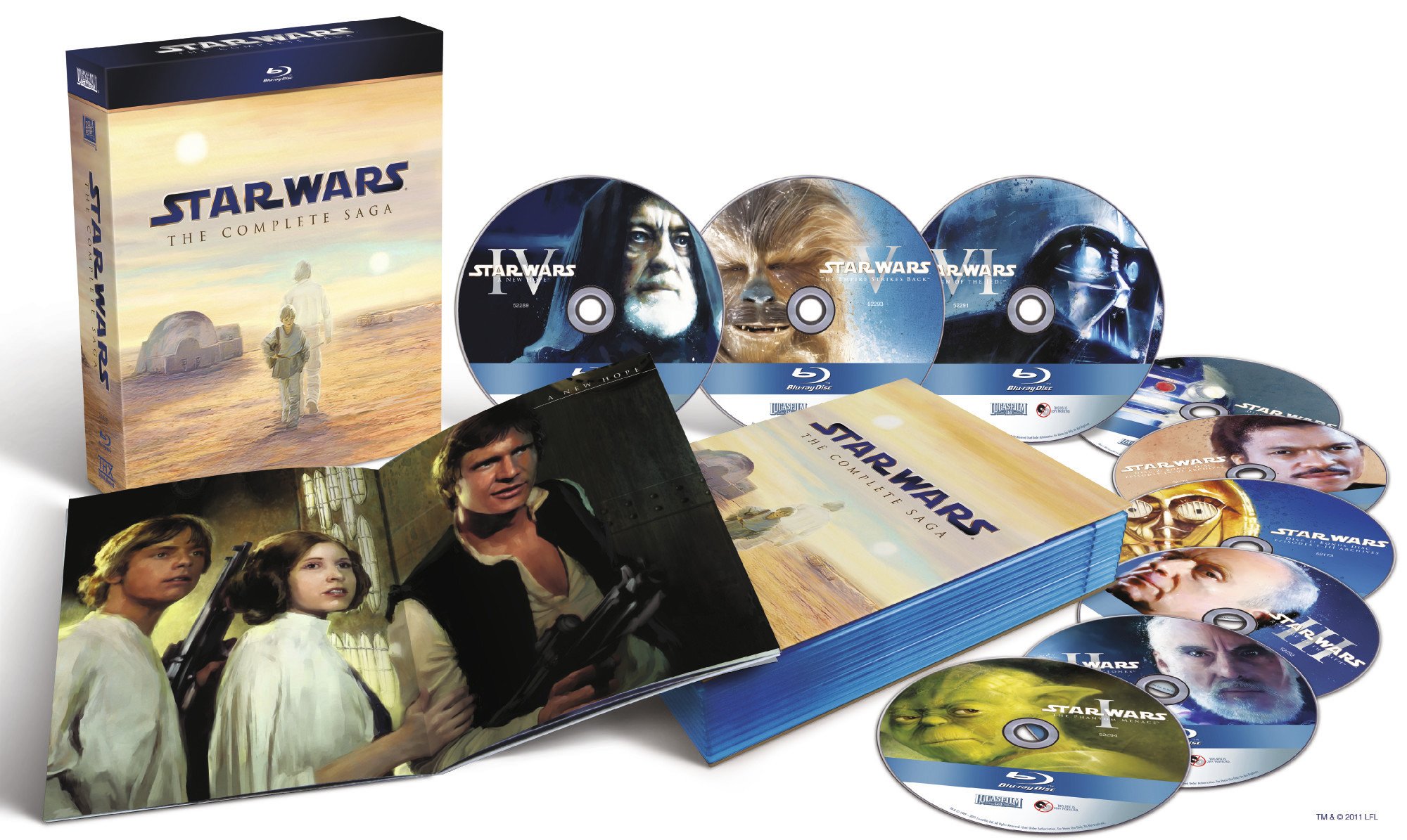 STAR WARS COMP SAGA 1-6(9-BD)DS
