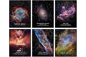 Space Canvas Posters: 6-Piece Universe Wall Art for Starry Sky Lovers