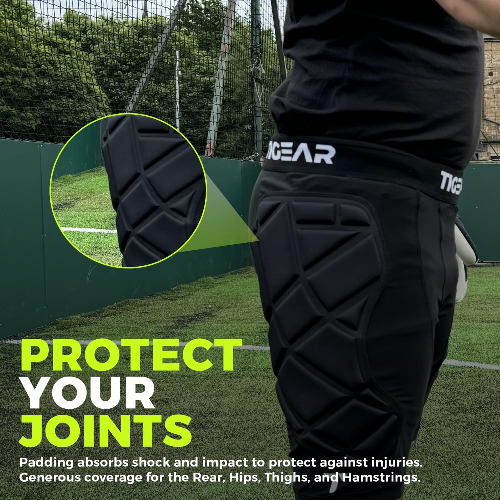 TIGEAR Defender Pro Short de protection pour gardien de but de football