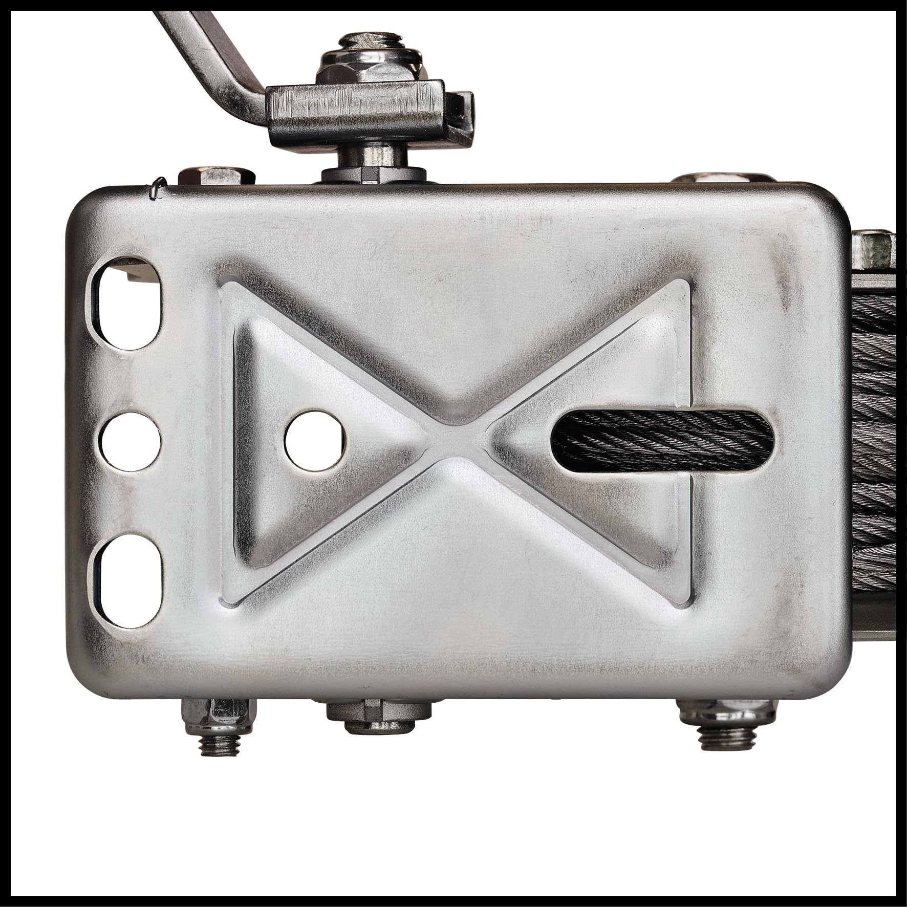 Einhell Cabestrante de cable manual TC-WI 800 (fuerza portante máx. 800 kg, cable de alambre de 20 metros, bloqueo de retorno, agarre antideslizante incl. gancho de seguridad y lengüeta de seguridad)