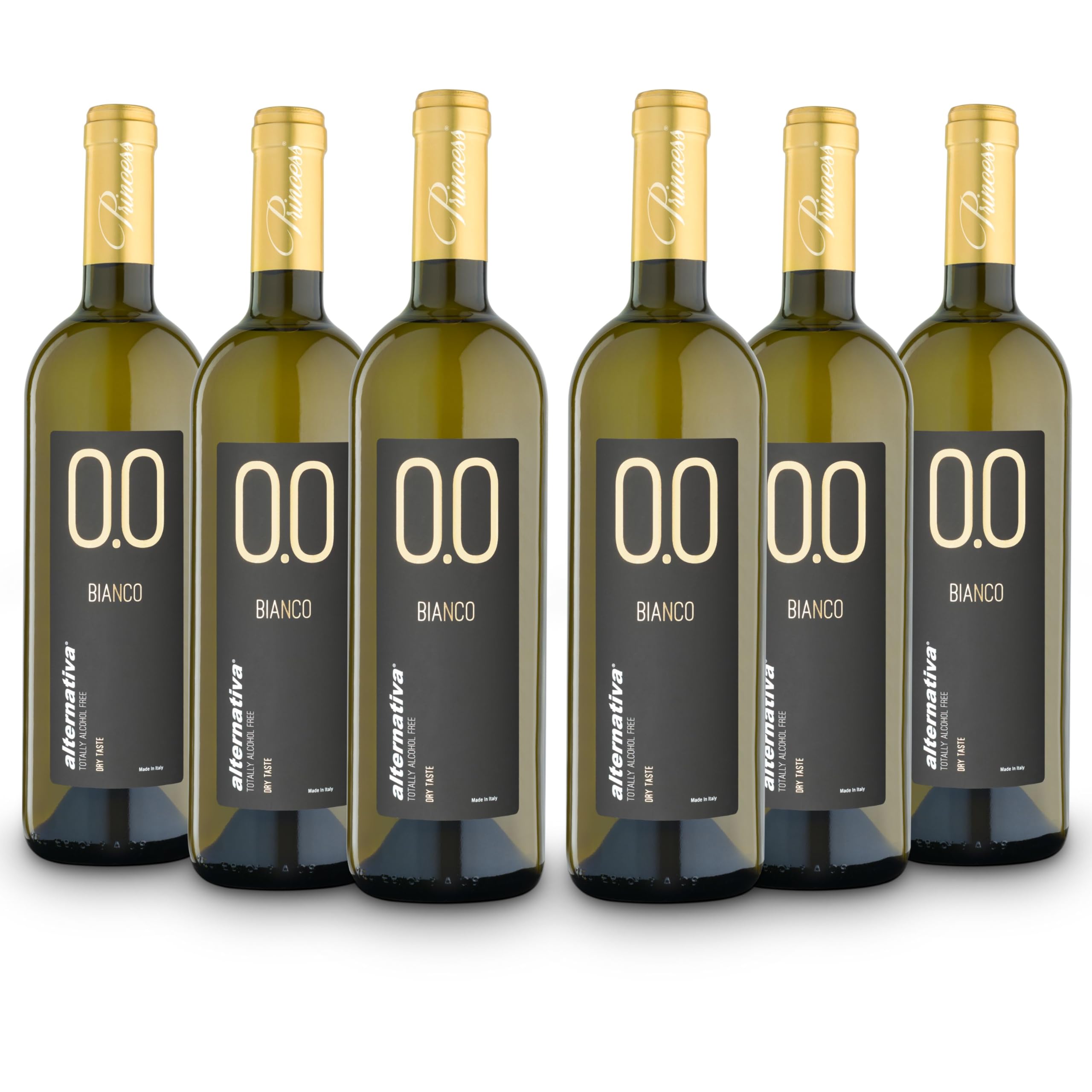 ALTERNATIVA Blanco Seco Sin Alcohol 0.0% - Pack de 6 Botellas de 750ml