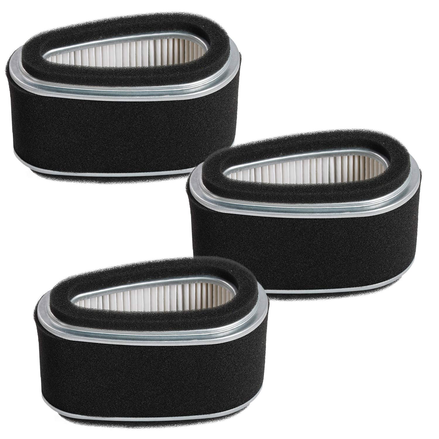 Carkio Air Filter Pre-Filter Combo Compatible with John Deere Mower GX70 GX75 RX75 SRX75 Kawasaki FC290V 9HP Engine Lawn Mower Air Cleaner 11013-2093 M70284 (Pack of 3)