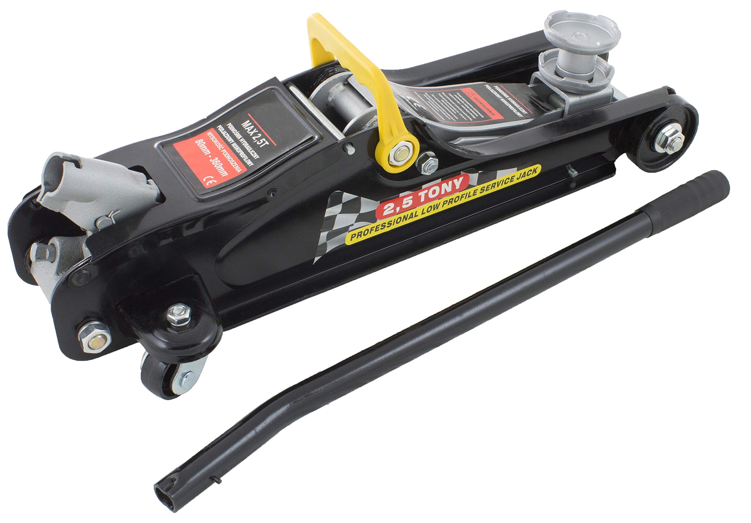 Tuecompra Gato Hidráulico para Coches con Chasis Bajos 2,5 Toneladas 8 a 36 cm. Vehículos de bajo Perfil