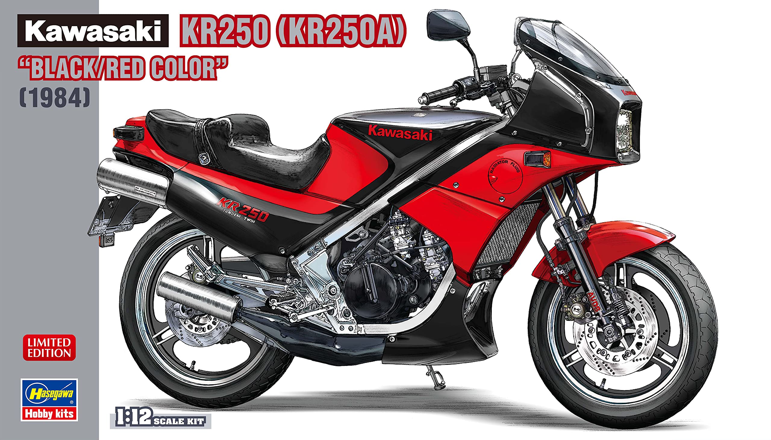 Amazon.com: Hasegawa 21740 1/12 Kawasaki KR250 (KR250A) Plastic