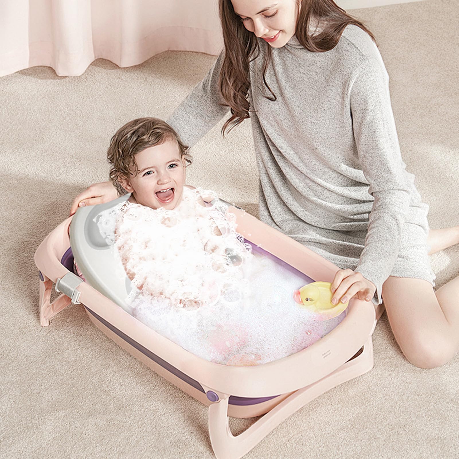 Cuscino di supporto per bagnetto, seggiolino per bagnetto | Sedia da doccia per bambini con supporto morbido antiscivolo,Supporto ergonomico per il bagno dei bambini, seggiolino per