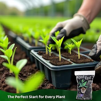 Root Riot Plant Starter Cubes Made from Sphagnum Peat Moss. Ideal for Cuttings and Seeds, Designed to Support Robust Root Development - 50 Cubes