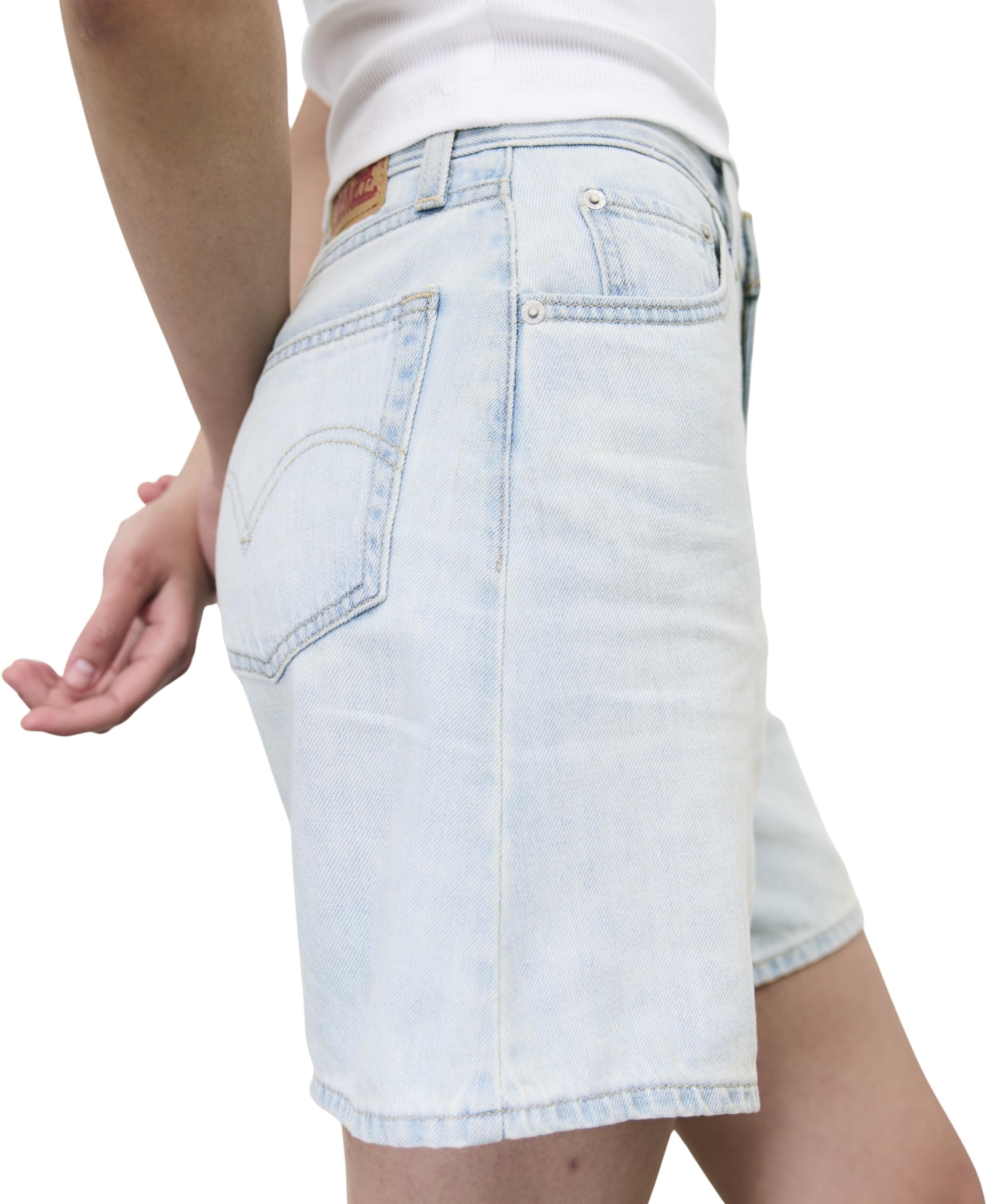Levi's 501 Mid Thigh Short en Denim Femme