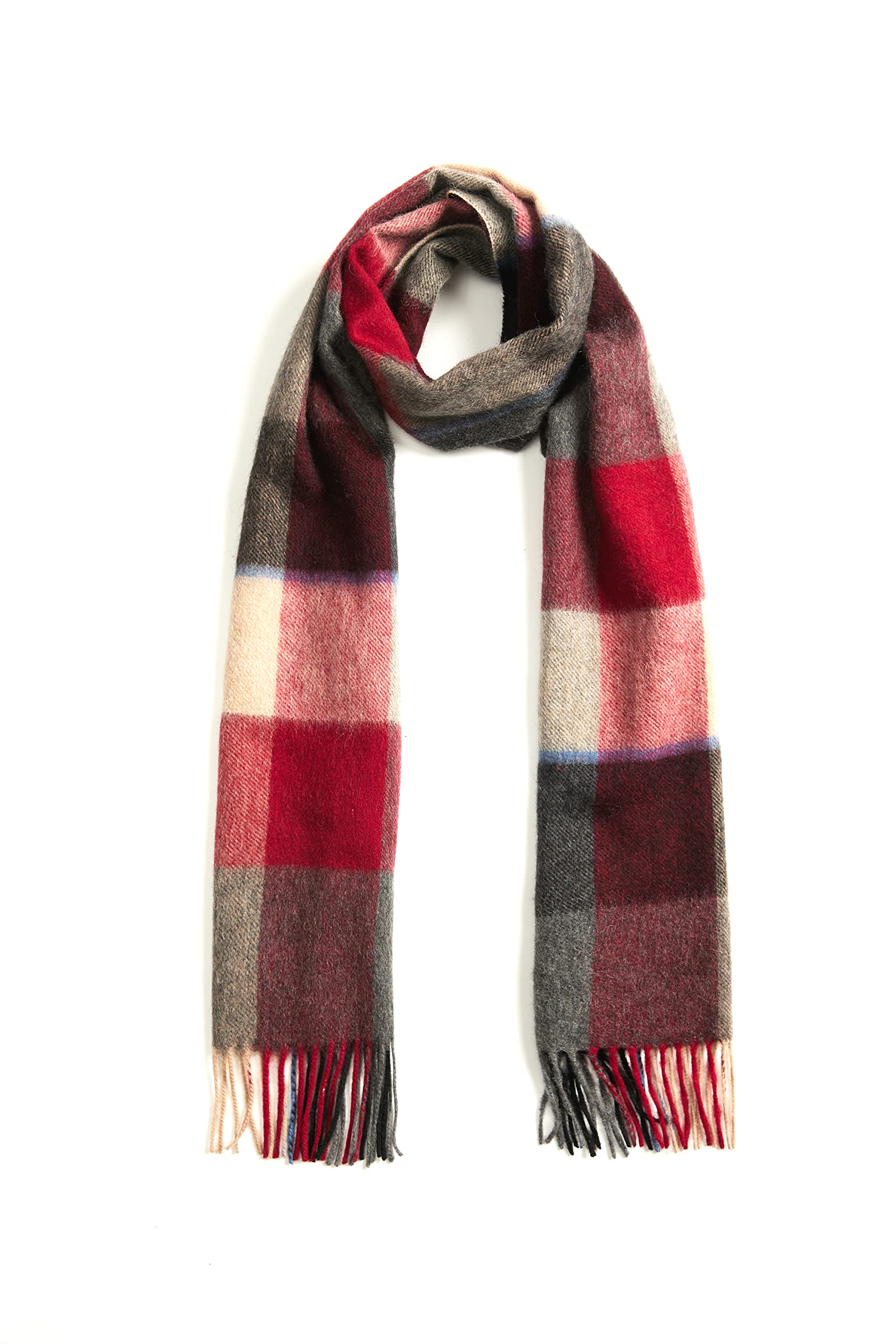 EURKEA Cashmere Wool Long 2024 Plaid Tartan Winter Scarf for Women, Warm & Soft & Cozy, Gift Ready