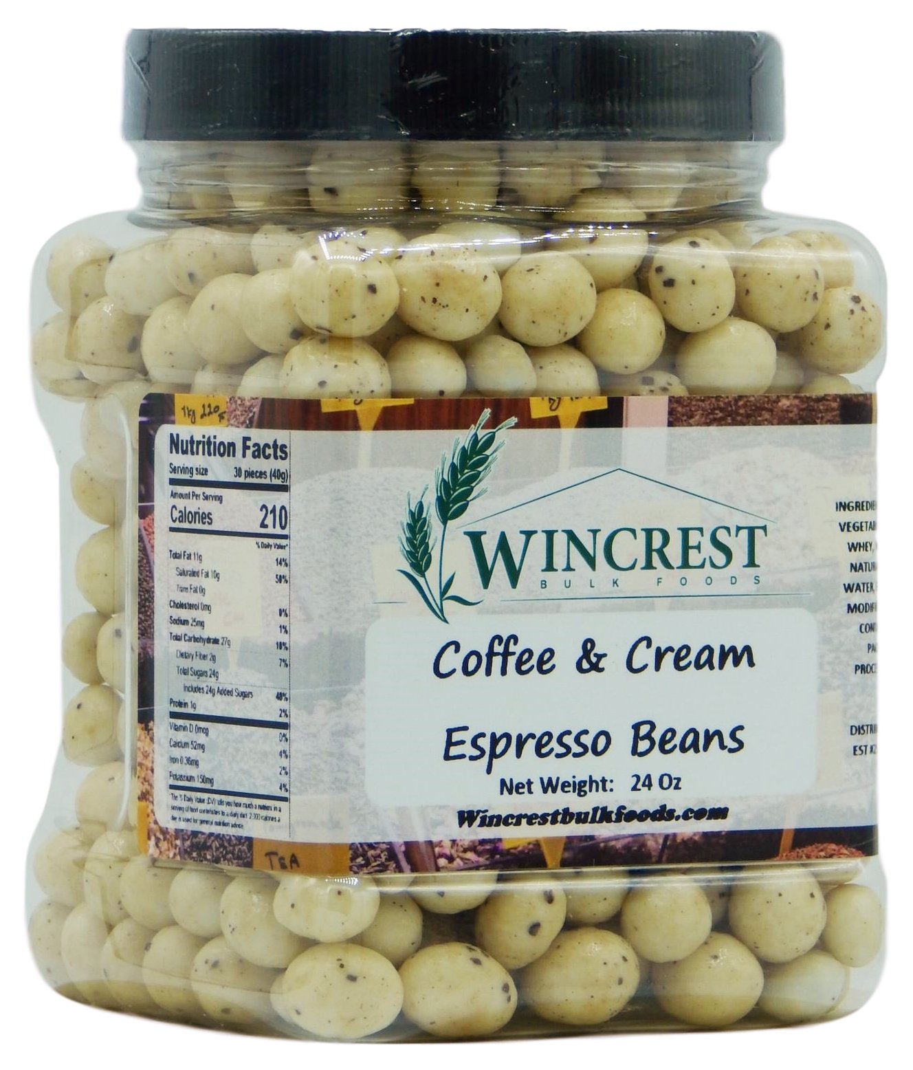 Chocolate Espresso Beans - 1.5 Lb Tub (Coffee & Cream)