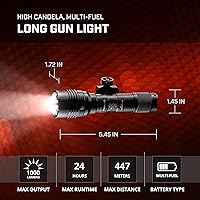 Vista 6 de Streamlight 88066 ProTac Rail Mount HL-X 1000 lúmenes linterna táctica multi-combustible para arma con interruptor remoto, interruptor trasero