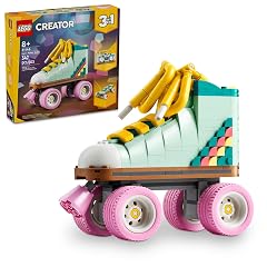 LEGO Creator 3 in 1 Retro Roller Skate Building Kit Transforms to Mini Skateboard to Boom Box Radio
