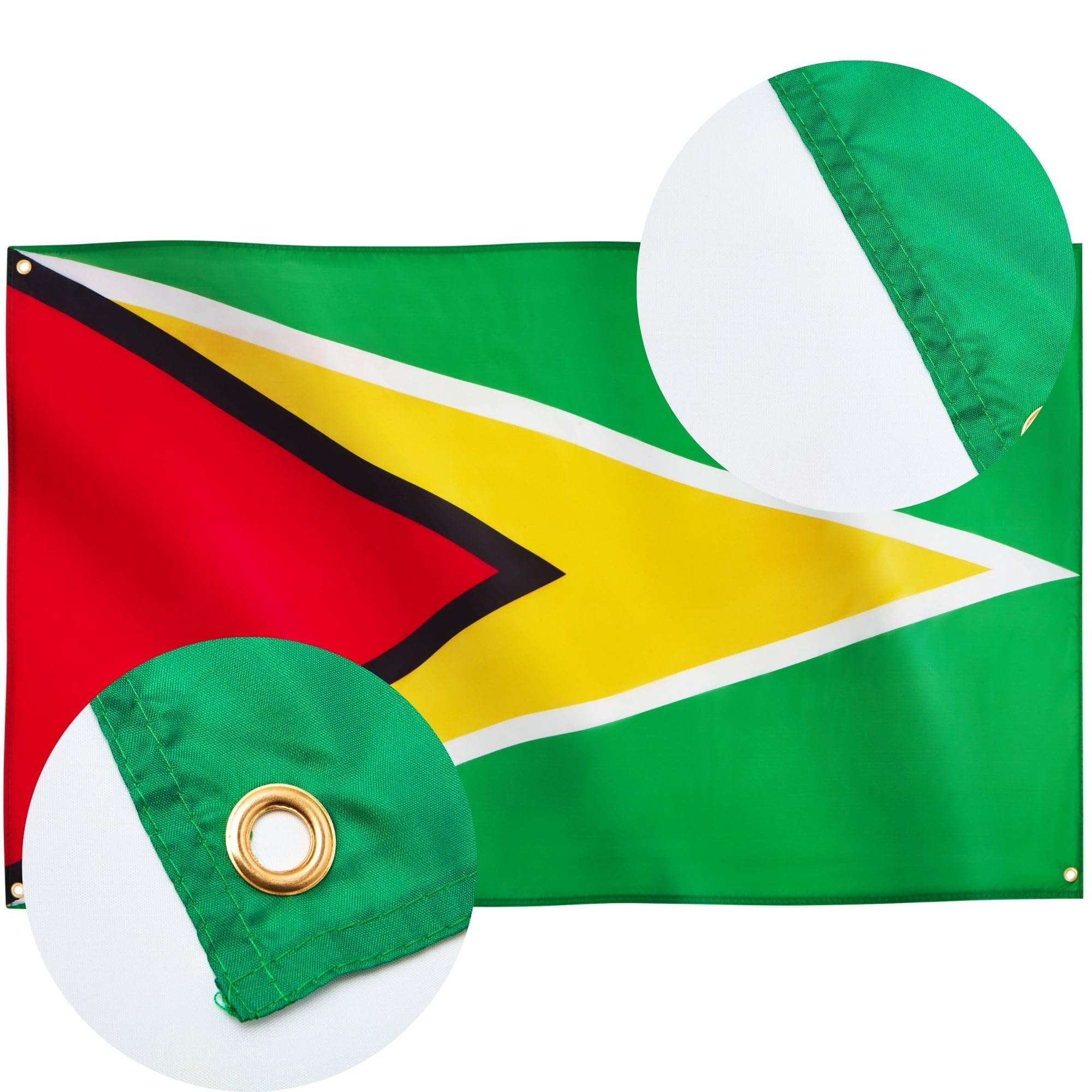 Bandiera Della Guyana Americana, 3x5 Piedi, In Poliestere